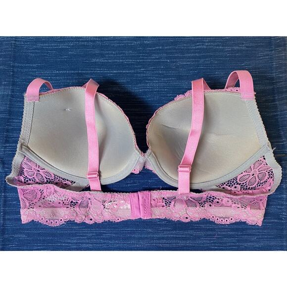 Pair New Coobie Intimates 6908 38C & 40C Lace Bra Blue Pink Purple NWT - Picture 6 of 7